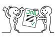 figur bekommt job