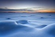 Snowy seascape in morning dawn Snowy seascape in morning dawn