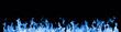 wide blue fire