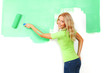 woman paint on wall