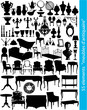 55 éléments de mobilier