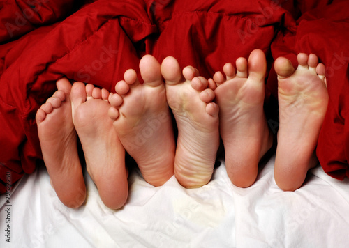 Photo: Feet in Bed Feet in Bed