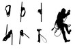Climb in black(Industrial mountaineering)