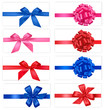 Collection of color bows with ribbons. Vector. Collection of color bows with ribbons. Vector.