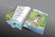 Once upon a time-libro di favole con rana Once upon a time-libro di favole con rana