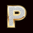 P bling letter