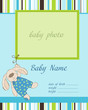 Baby Boy Arrival Card with Frame