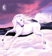 Einhorn im Schnee