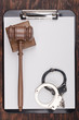 Gavel and Handcuffs Gavel and Handcuffs