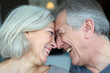 Photo : Portrait of happy in loved senior couple