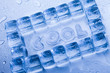 Ice cubes & aqua Ice cubes & aqua