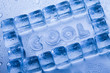 Ice cubes & aqua Ice cubes & aqua