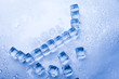 Ice cubes & aqua Ice cubes & aqua
