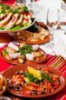 catering food table set decoration catering food table set decoration