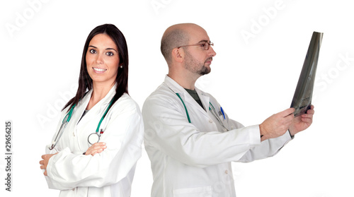 Photo: Couple of young doctors Couple of young doctors