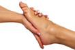 Fußmassage in Reflexzonen