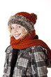 Foto: Junges blondes Mädchen mit Wintermütze und Jacke Junges blondes Mädchen mit Wintermütze und Jacke
