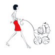 Woman with baby