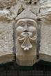 Stone face on wall. Stone face on wall.