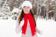 woman runs at winter park