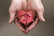 Holding a heart shaped box
