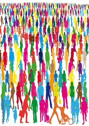 Illustration: Foule de gens Foule de gens