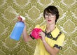 housewife nerd retro cleaning chores equipment