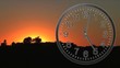 Clock With Sunset Time Lapse 03