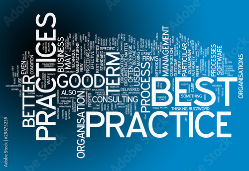 Illustration: Word Cloud "Best Practices" Word Cloud "Best Practices"