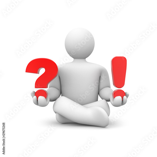 Illustration: Question or exclamation Question or exclamation