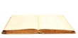 an old book with blank yellow stained pages an old book with blank yellow stained pages