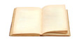 an old book with blank yellow stained pages an old book with blank yellow stained pages