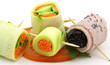roulés de fruits, légumes et jambon aux graines de sésame roulés de fruits, légumes et jambon aux graines de sésame