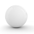 3d white sphere isolated on white 3d white sphere isolated on white