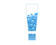 Bubbles and Water Isolated Alphabet Exclamation Mark !