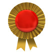 Blank award ribbon rosette