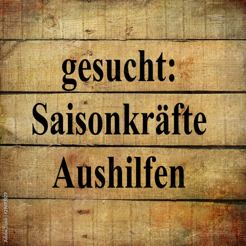 Illustration: business schild: arbeitskräfte gesucht business schild: arbeitskräfte gesucht