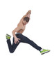awesome dancer is jumping very high