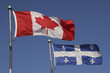 Photo: Canadian and Quebec Flags Canadian and Quebec Flags