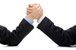 Business rival comptetition concept with two businessmen Business rival comptetition concept with two businessmen