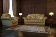 Classic interior with sofa and lamp Classic interior with sofa and lamp