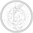 Astronomical Celestial Map (Outline chart)
