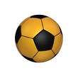yellow soccer ball isolated on white background yellow soccer ball isolated on white background