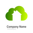 logo house in the cloud (green) logo house in the cloud (green)
