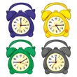 fully editable vector illustration of isolated clocks fully editable vector illustration of isolated clocks