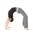 Photo: Woman in Bridge Stretching Pose Woman in Bridge Stretching Pose