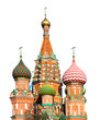 St. Basil's Cathedral on Red square, Moscow, Russia (isolated)