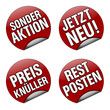 Red Tag-Rolled Up - Set 01 (isolated + clipping-lines)