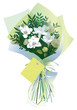 Gift wrapped bouquet