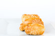 Four cookies on isolating background